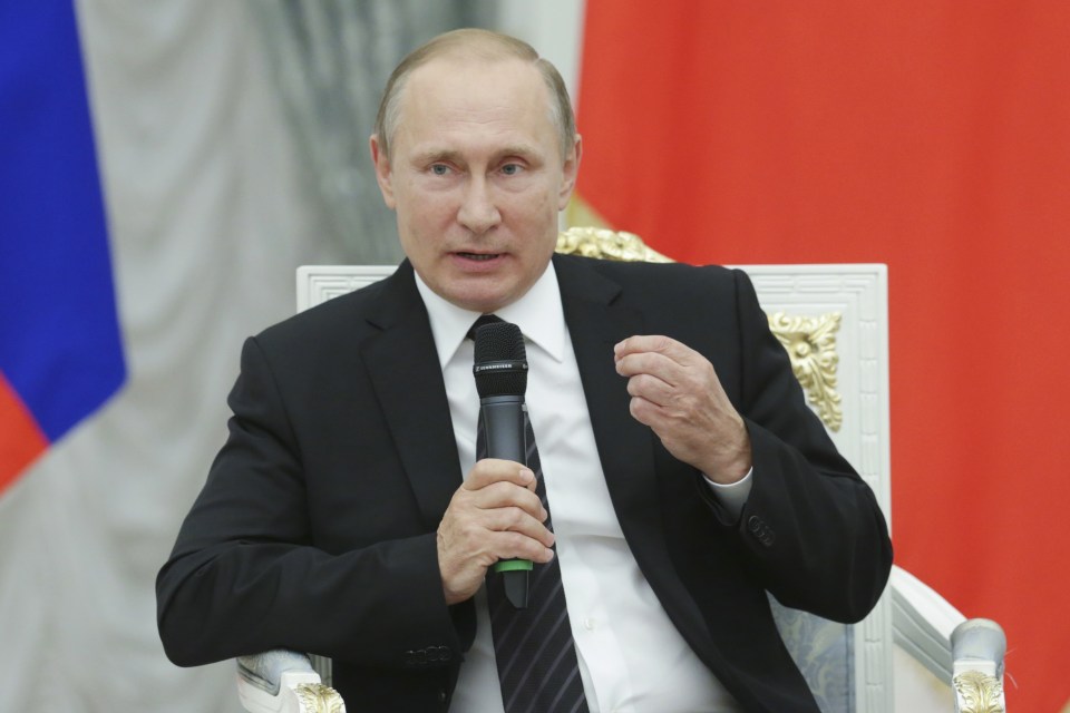 Praised ... Trump said Putin doesnt rule over a divided nation like Obama