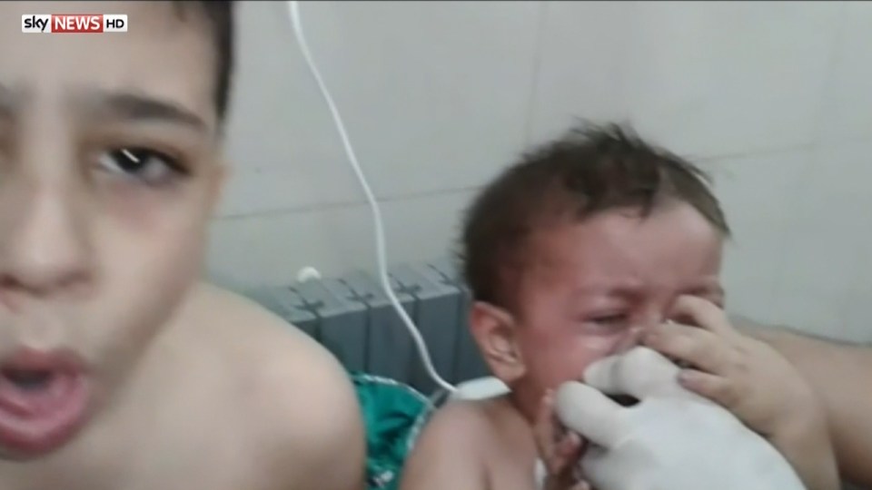 Thankfully there were no deaths but children had to be given oxygen masks to breathe