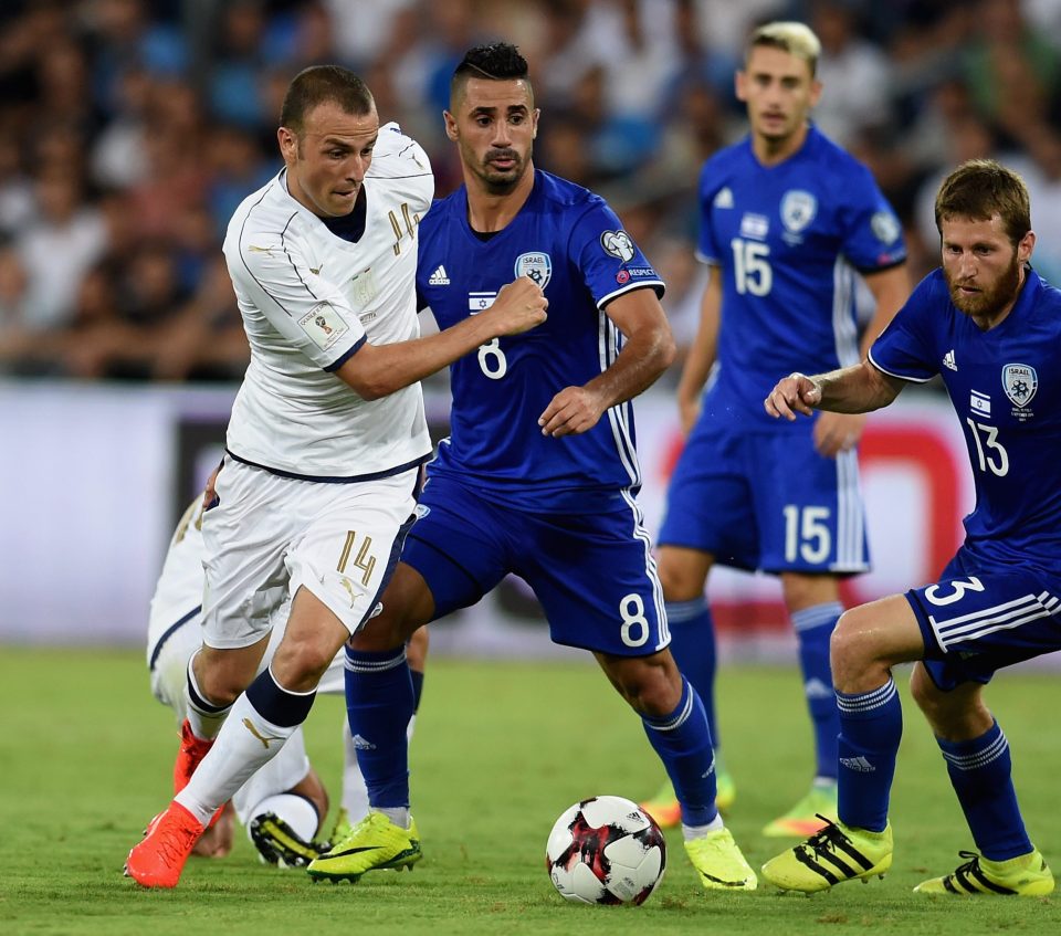 Italy won the World Cup Qualifier 3-1 against Israel with goals from Graziano Pelle, Antonio Candreva and Ciro Immobile