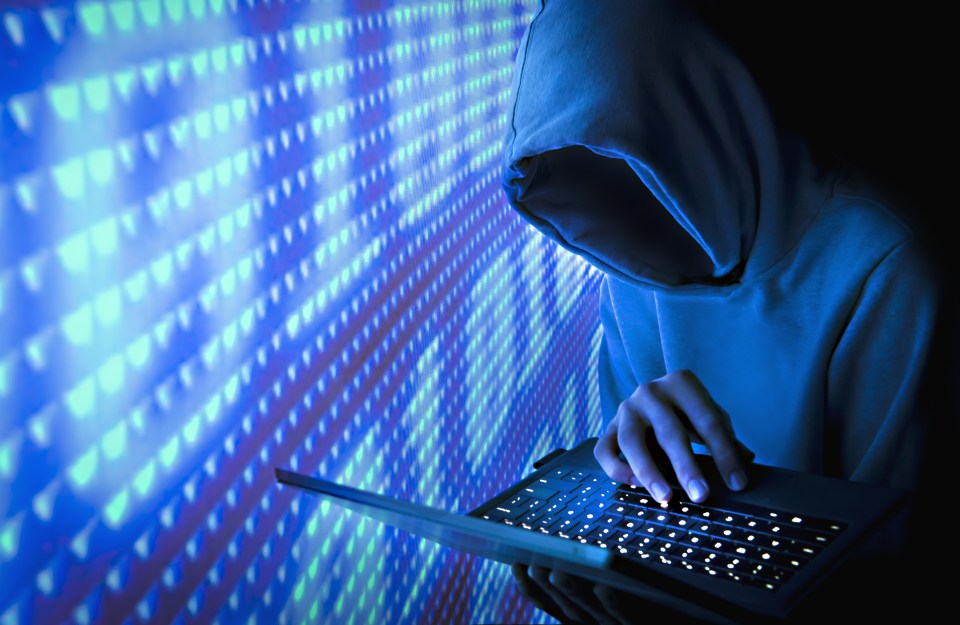 Blue Computer Hacker
