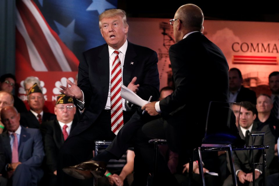 Commander-in-chief ... Trump was laying out his national security credentials in televised interview 