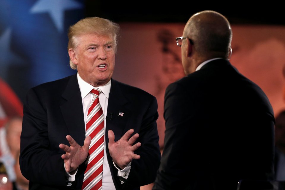 Tough guy ... Trump says he is full of respect for Putin's leadership 