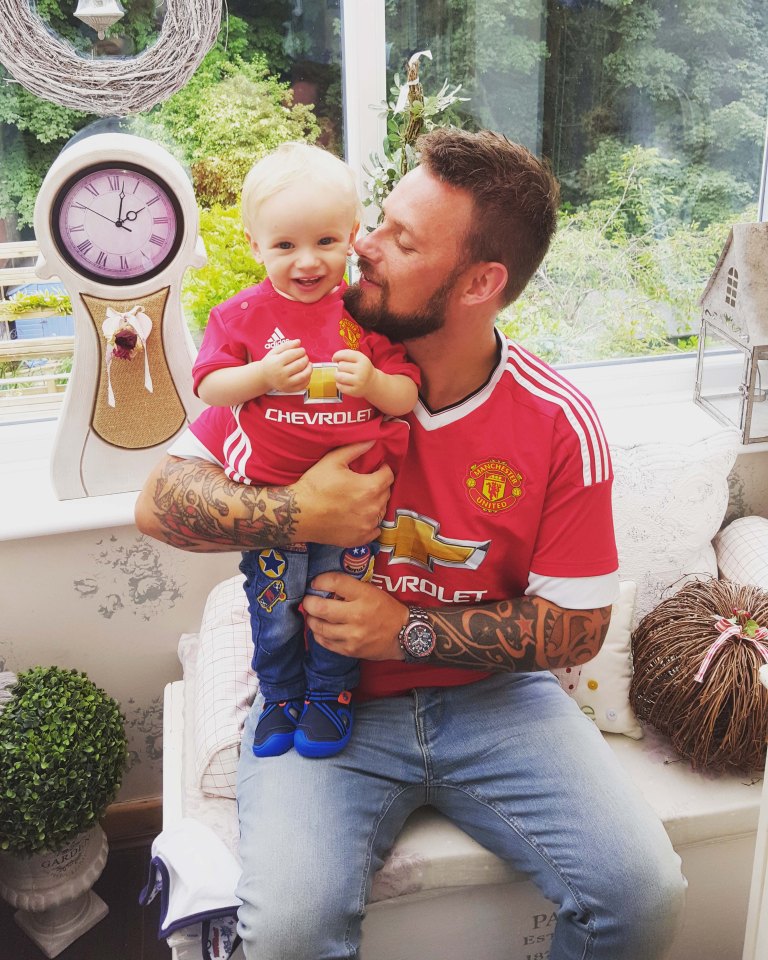 Darren, pictured with his son, Luca has blasted the impatient rush-hour motorway drivers