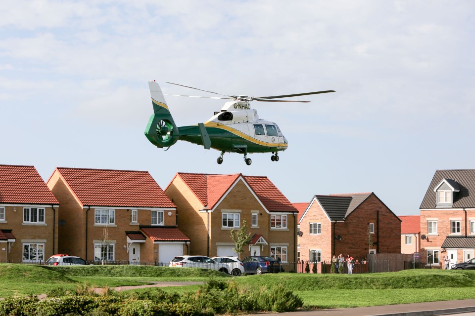 A female parachutist is fighting for her life after her chute failed to open over County Durham