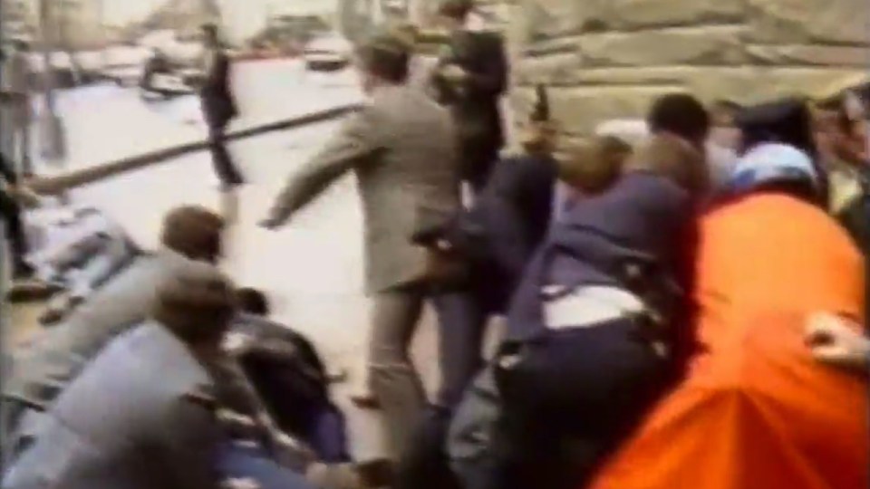 ABC News captured the moment Hinckley tried to kill the president