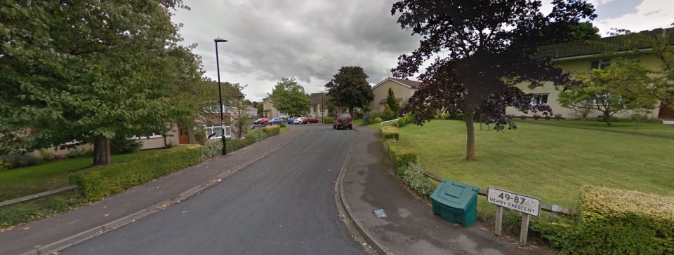Cops stormed the house on Newby Crescent on Saturday after the woman became trapped in a bedroom