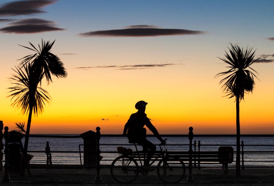 A tropical looking Seaton Carew in pre dawn light on Monday morning