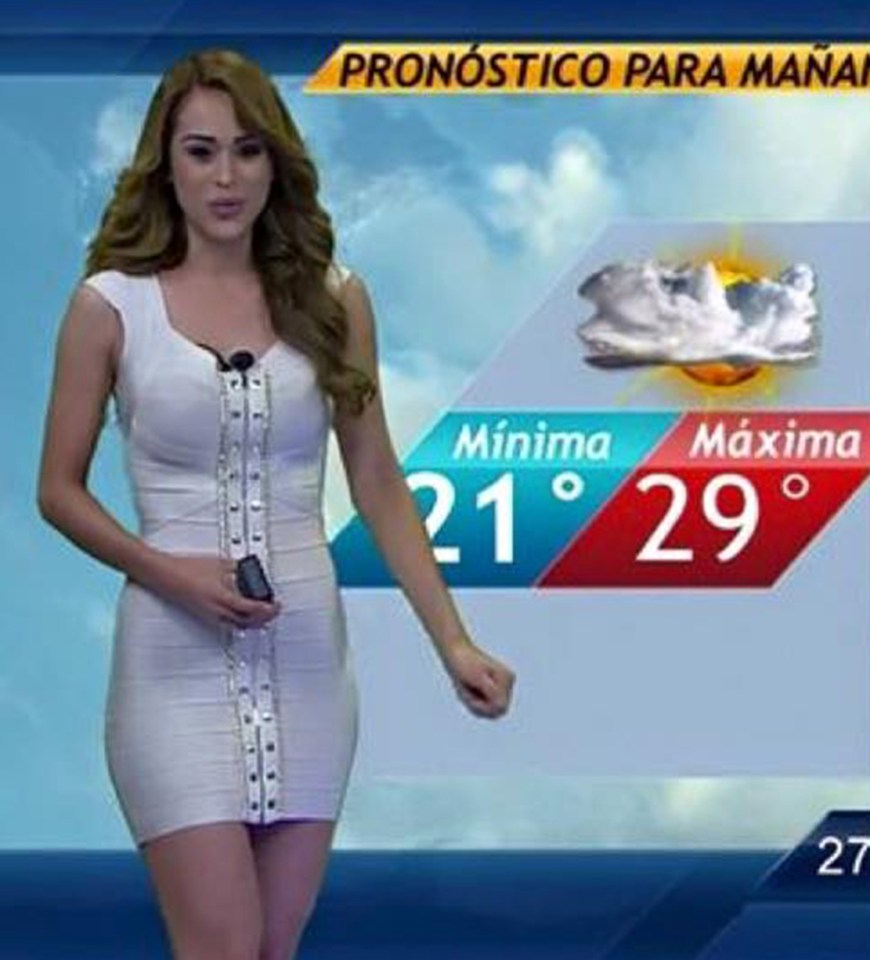 The Televisa Monterrey presenter found fame after men shared images of her on social media, comparing her curves to the reality star Kim Kardashian