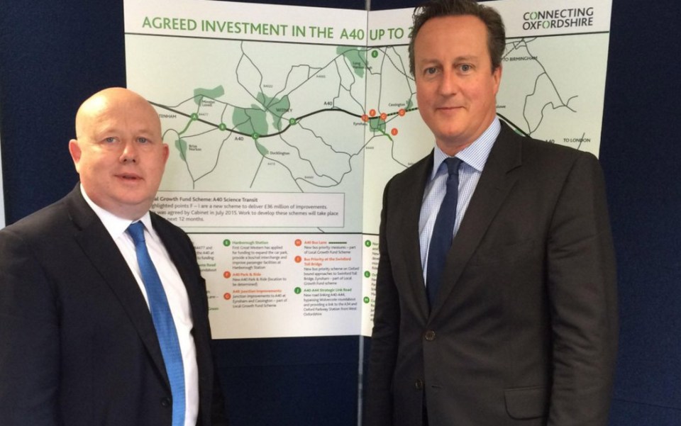 Ian Hudspeth and David Cameron
