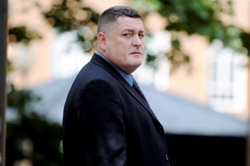 Former squaddie Christopher Blurton is accused of racially abusing his neighbours