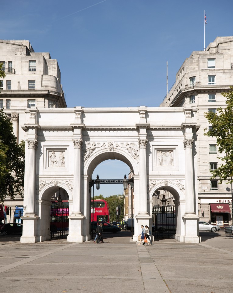The accident took place near Marble Arch in West London