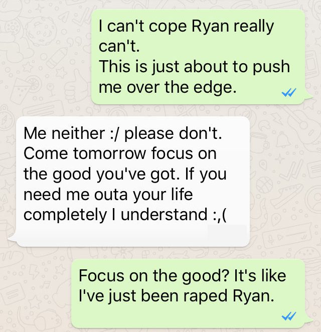 The jury heard that Falconer sent these messages to the alleged victim