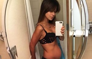 Hilaria Baldwin strips down to underwear for a selfie 24 hours after giving birth