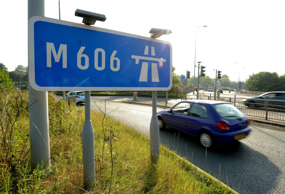 Two children found wandering alone on the M606 with the youngsters potentially having jumped out of lorries or left by traffickers