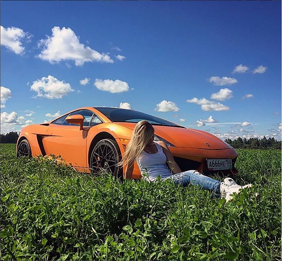 Her cars have the distinctive number 666 on their Russian plates