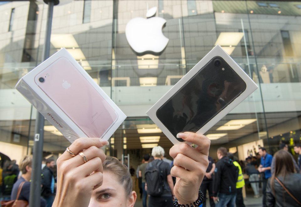 One Apple fan in Germany bought two new iPhone7s earlier today 