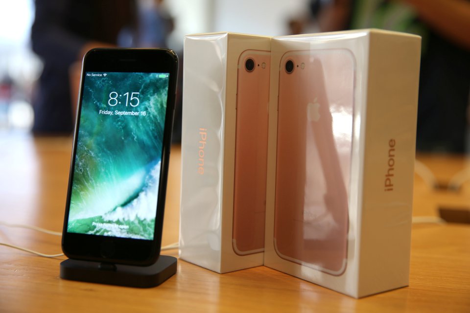 The new iPhone 7 smartphone goes on sale inside an Apple Inc. store in Los Angeles