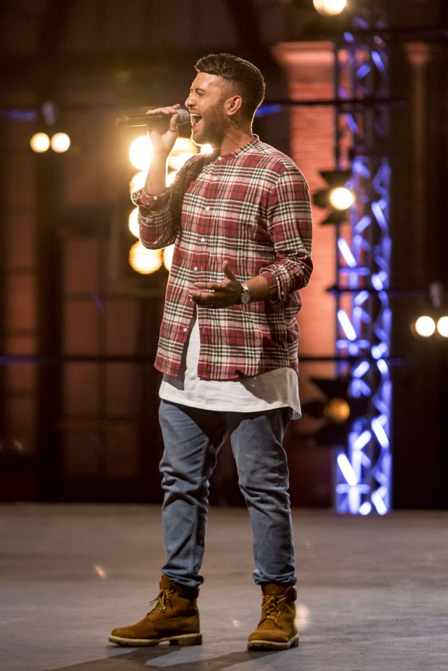 X-Factor judges and contestants are seen during the hit TV show due to air on Sunday Sept 18th.