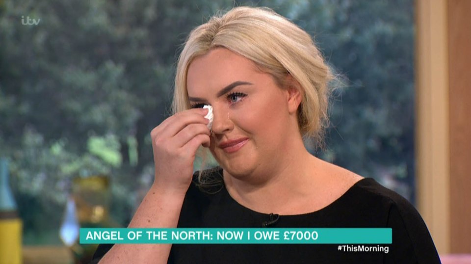 The young woman broke down in tears saying she did not become involved to become famous