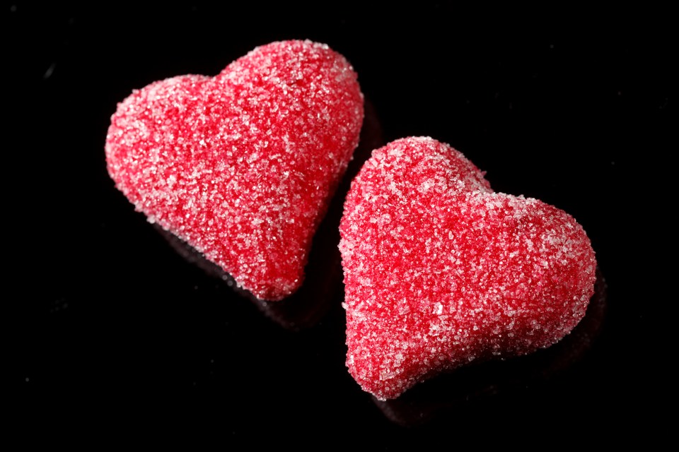 The heart-shaped sweets were found in the primary school playground before any children could eat them. Experts say they would have caused children to fall ill but would not have proved fatal
