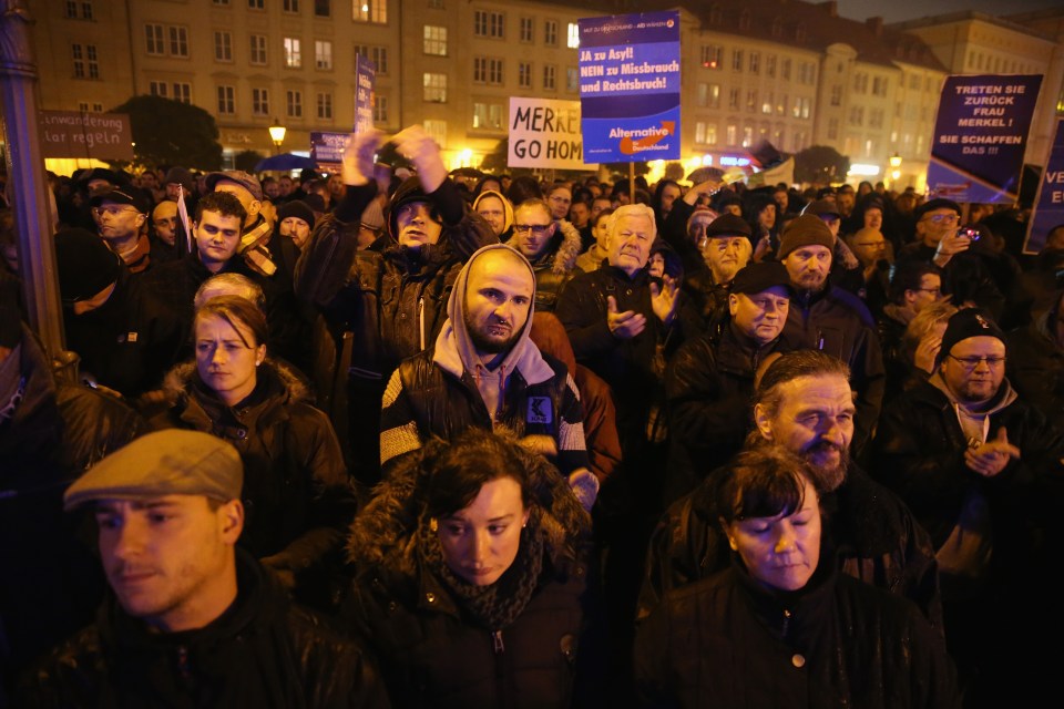 AfD Supporters Protest Against Liberal Migrants Policy
