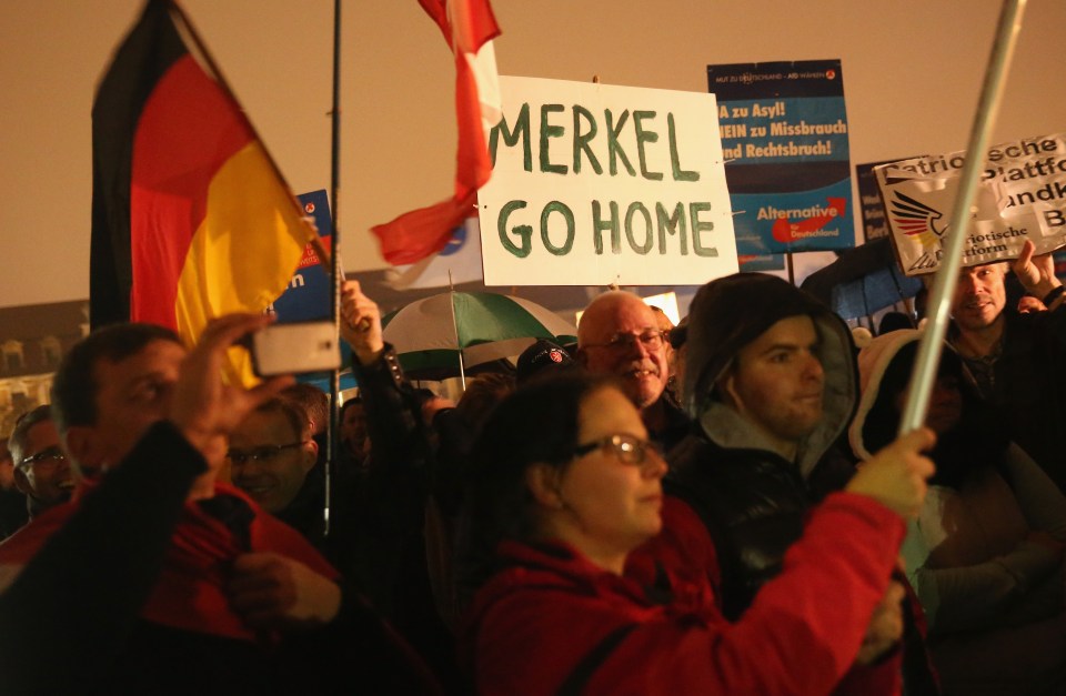 AfD Supporters Protest Against Liberal Migrants Policy
