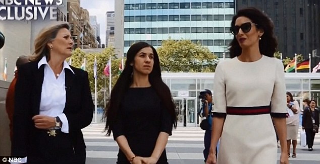 Clooney opened up about her decision to put ISIS on trial, saying the pair had received threats from the terror cell