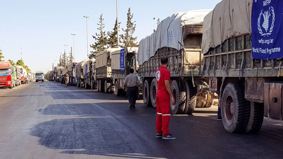 The aid deliveries had been part of the uneasy truce between the Syrian military and rebels