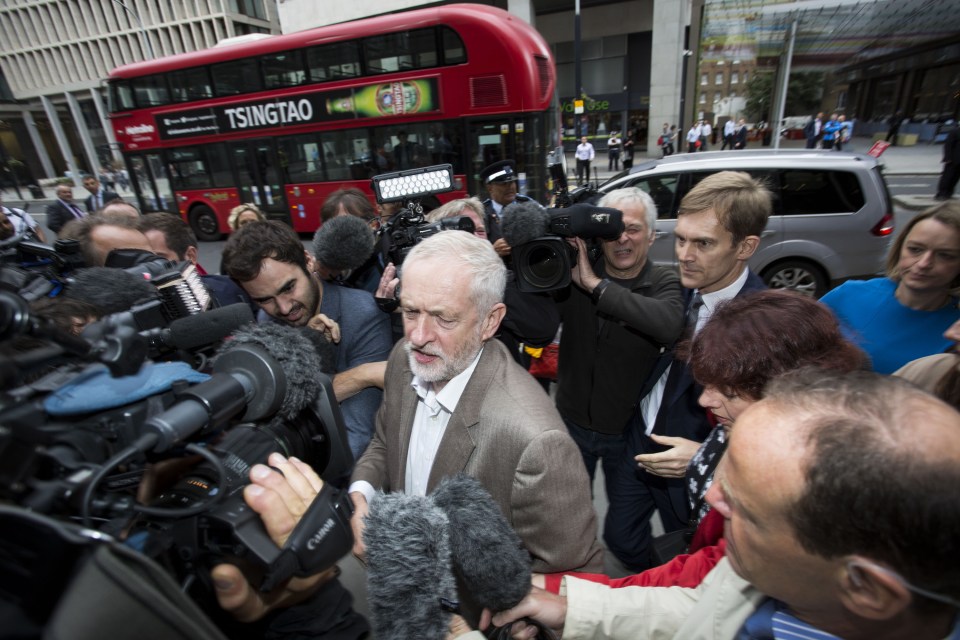 Labour party leader Jeremy Corbyn