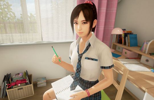 Another game on offer at the show, Summer Lesson, put users in the company of a high school girl