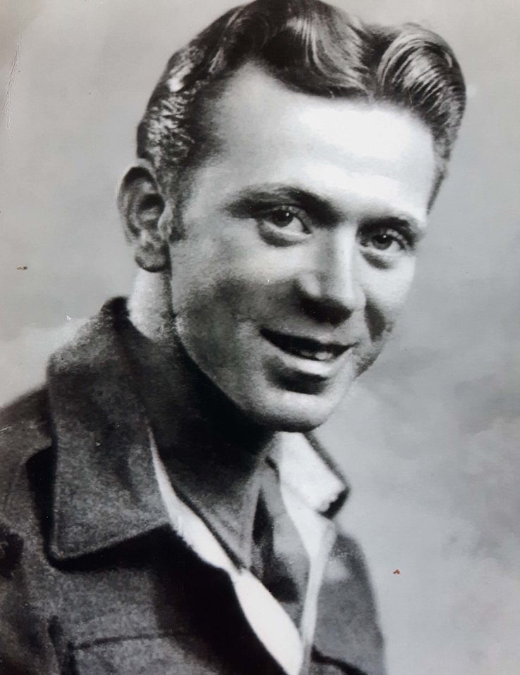 Heroic past . . . Ron served in Palestine in World War Two
