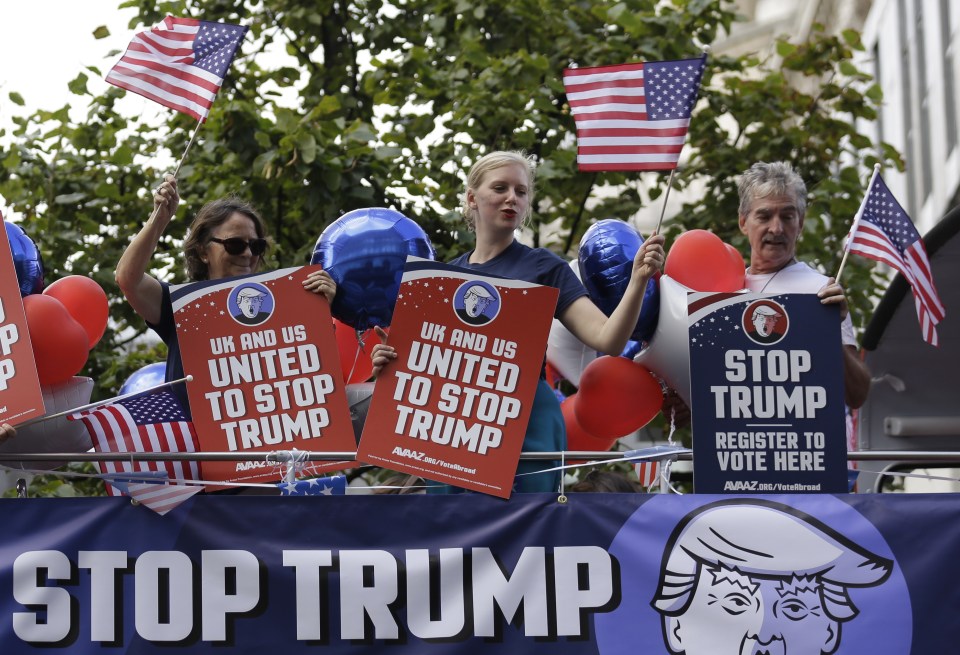 Stop Trump protesters