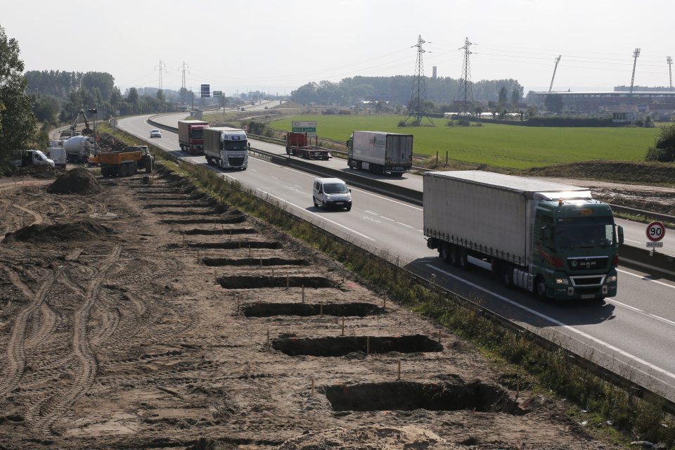 The £2million wall has been financed by British taxpayers