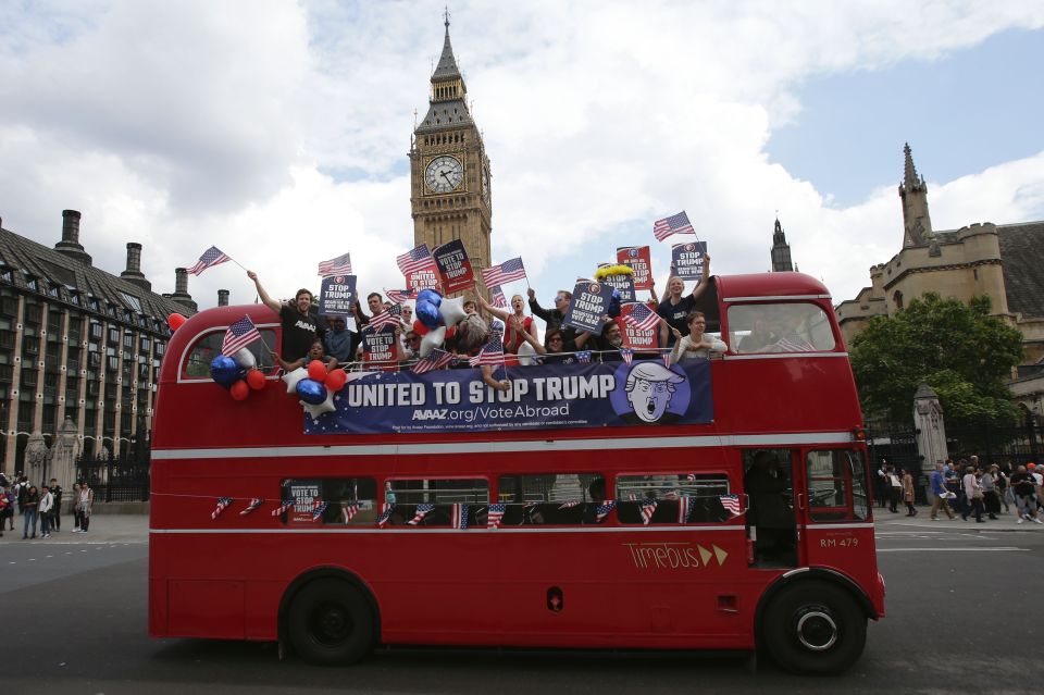 Stop Trump bus