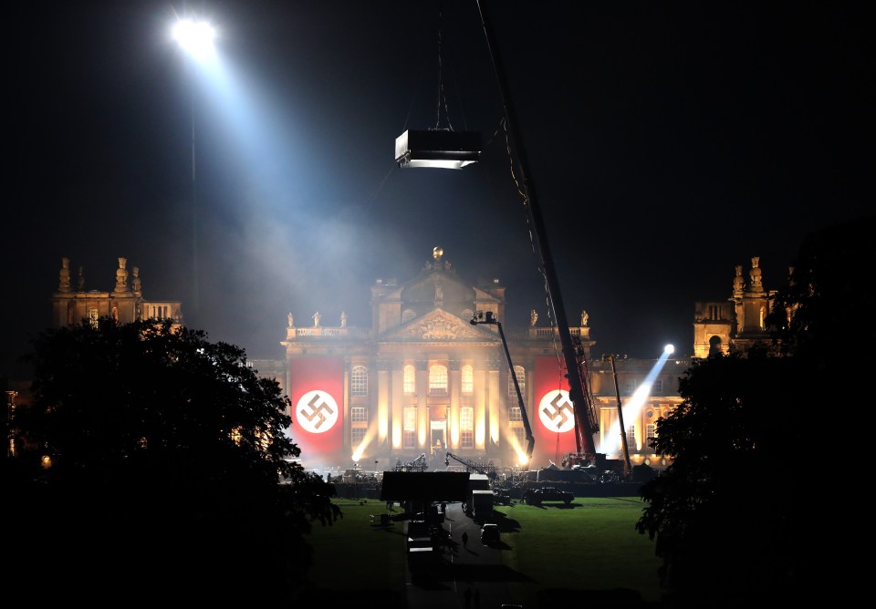 It uses Blenheim Palace as the Nazi leader's base