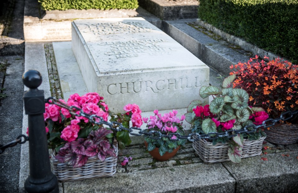 The film location is also just miles from where Churchill is buried