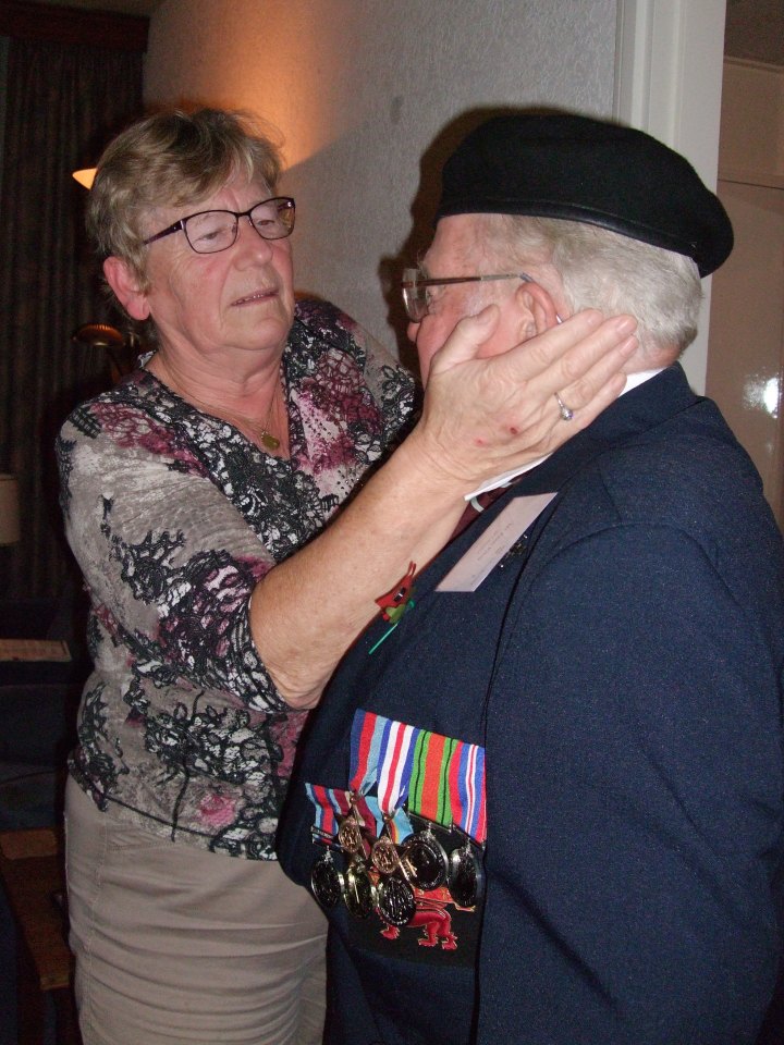 He met her last week when he was invited to Holland by the Dutch Government to mark the 72th anniversary of the Battle of Arnhem