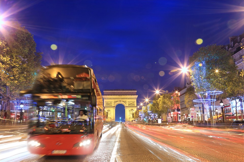 The Arc de Triomphe