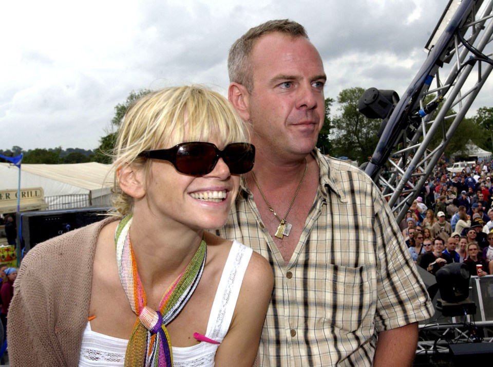 Happioer times . . . pair at Glastonbury
