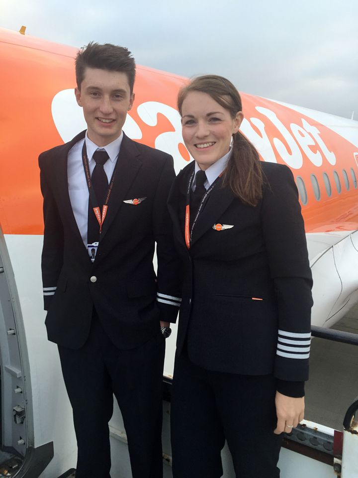 Kate McWilliams and Luke Elsworth before their flight to Malta