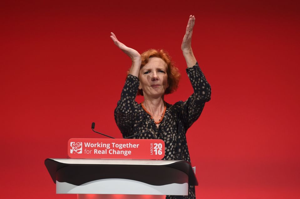 British Labour Party politician Baroness Royall starts a minute of applause in honour of murdered Jo 