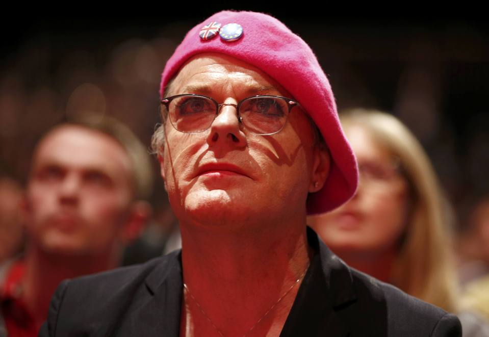 She was joined by comedian and Labour Party member Eddie Izzard