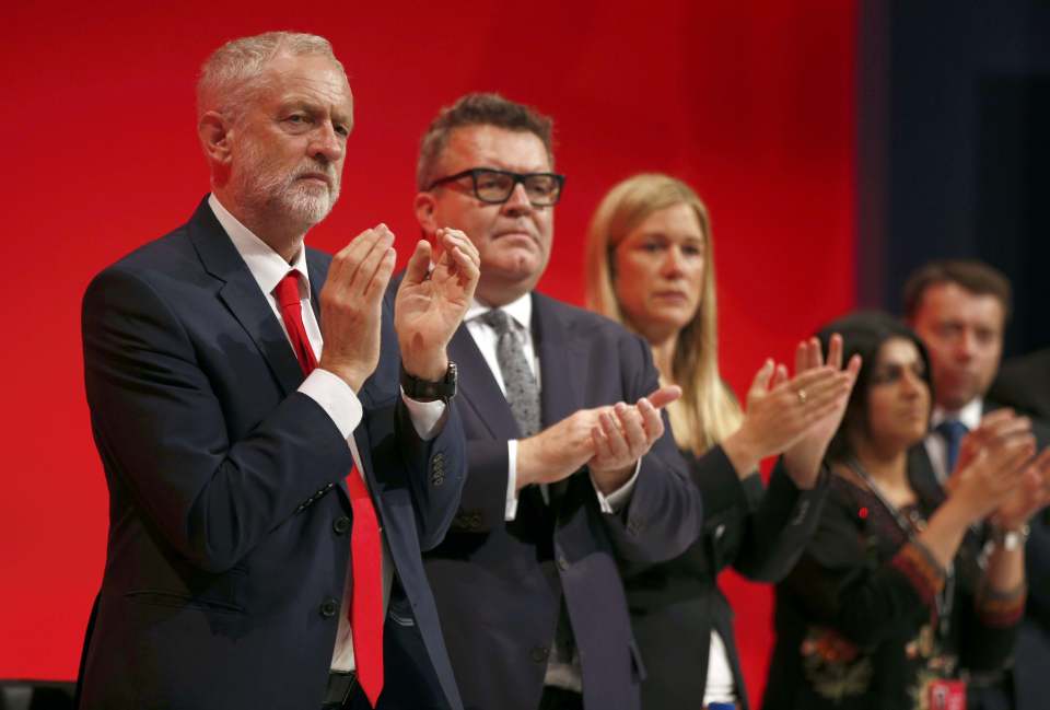 Jeremy Corbyn was joined by his deputy Tom Watson as the two put on a rare show of unity