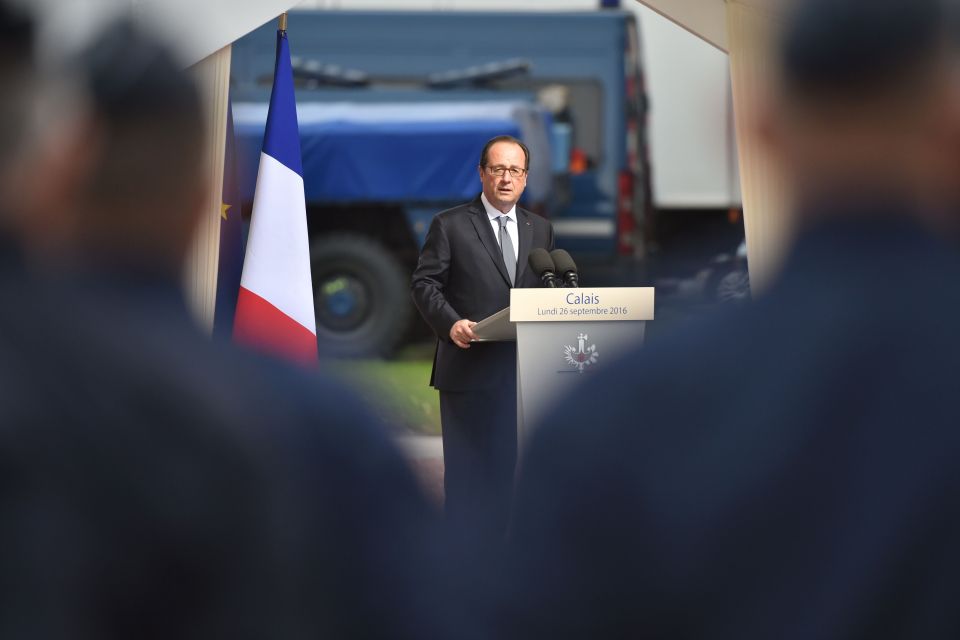 French President Francois Hollande deliv