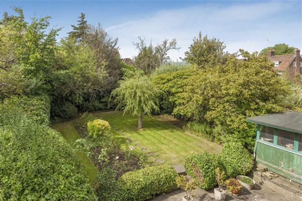 The property boasts a garden just about big enough for a friendly game of Quidditch 