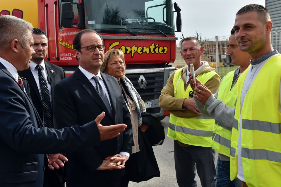 The visit is a first for Hollande, who has generally kept a low-profile on the camp
