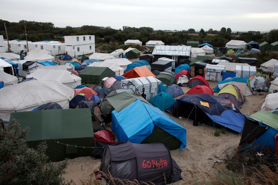 The Calais Jungle, pictured on September 26, is set to be demolished by winter