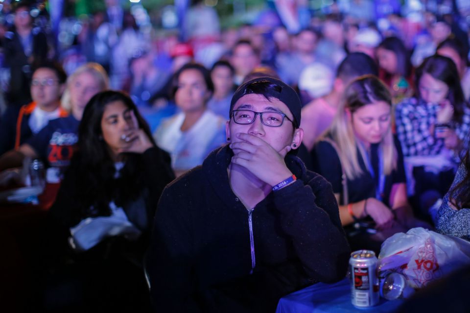 Students of the university were among those invited to watch the face-off between the two nominees