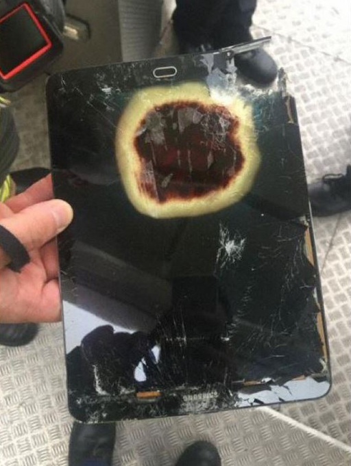 This is the Samsung device which overheated in the sky
