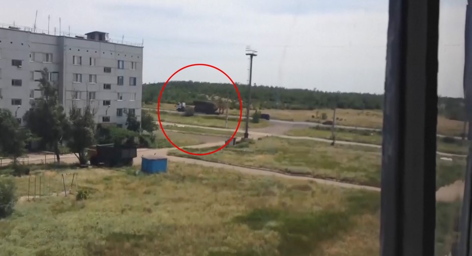 Images released at the presentation showed a truck believed to be the one that carried the Buk-launcher into position